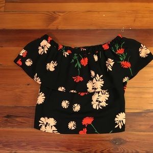 TopShop Off the Shoulder Top - Size 4 (EUC)